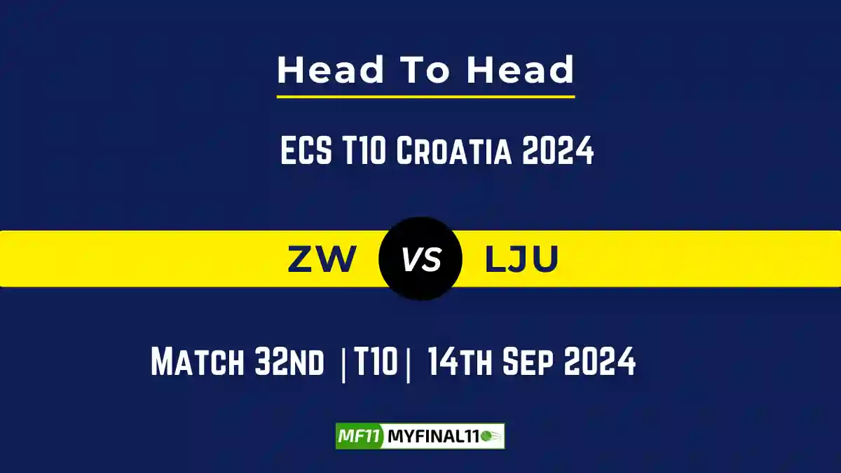 ZW vs LJU Player Battle, Head to Head Team Stats, Team Record - ECS T10 Croatia 2024