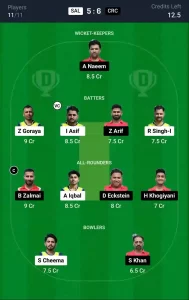 SAL vs CRC Dream11 Prediction Today: Match 52 Pitch Report, and Player Stats | ECS T10 Austria 2024