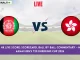 AF-A vs HK Live Score: Scorecard, Ball by Ball Commentary - Match 9, Asian Men's T20 Emerging Cup 2024