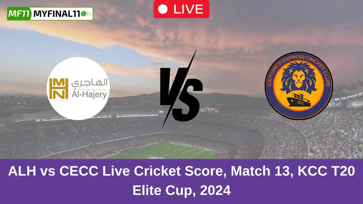 ALH vs CECC Live Cricket Score, Match 13, KCC T20 Elite Cup, 2024