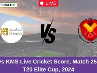 ALH vs KMS Live Cricket Score, Match 25, KCC T20 Elite Cup, 2024