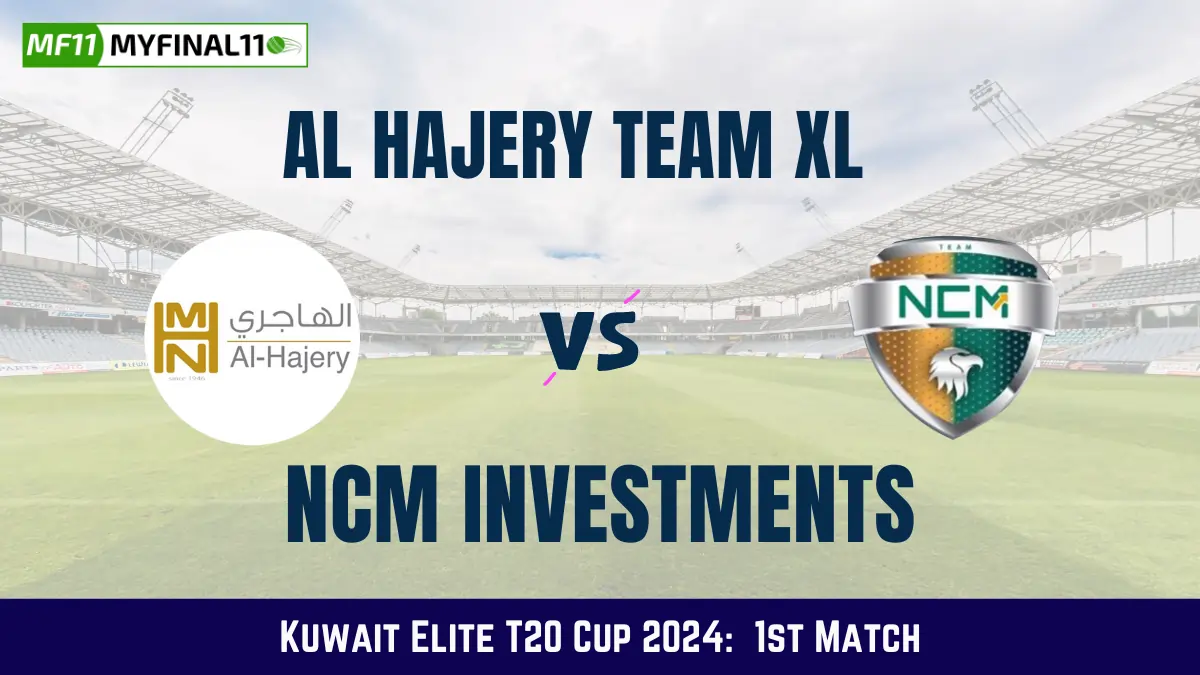 Get the best ALH vs NCMI Dream11 Prediction fantasy team with ALH vs NCMI Key player stats and pitch report for today's Kuwait Elite T20 Cup 2024.