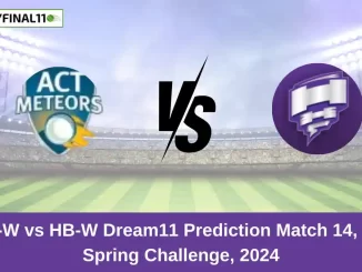 AM-W vs HB-W Dream11 Prediction Match 14, T20 Spring Challenge, 2024