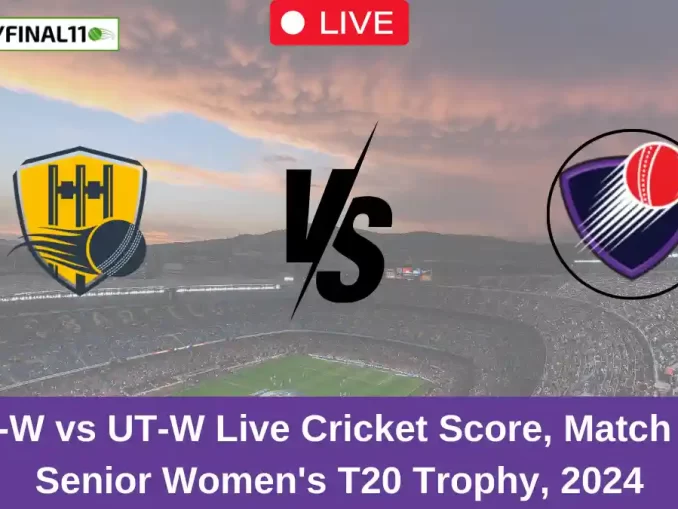 AP-W vs UT-W Live Cricket Score, Match 25, Senior Women's T20 Trophy, 2024