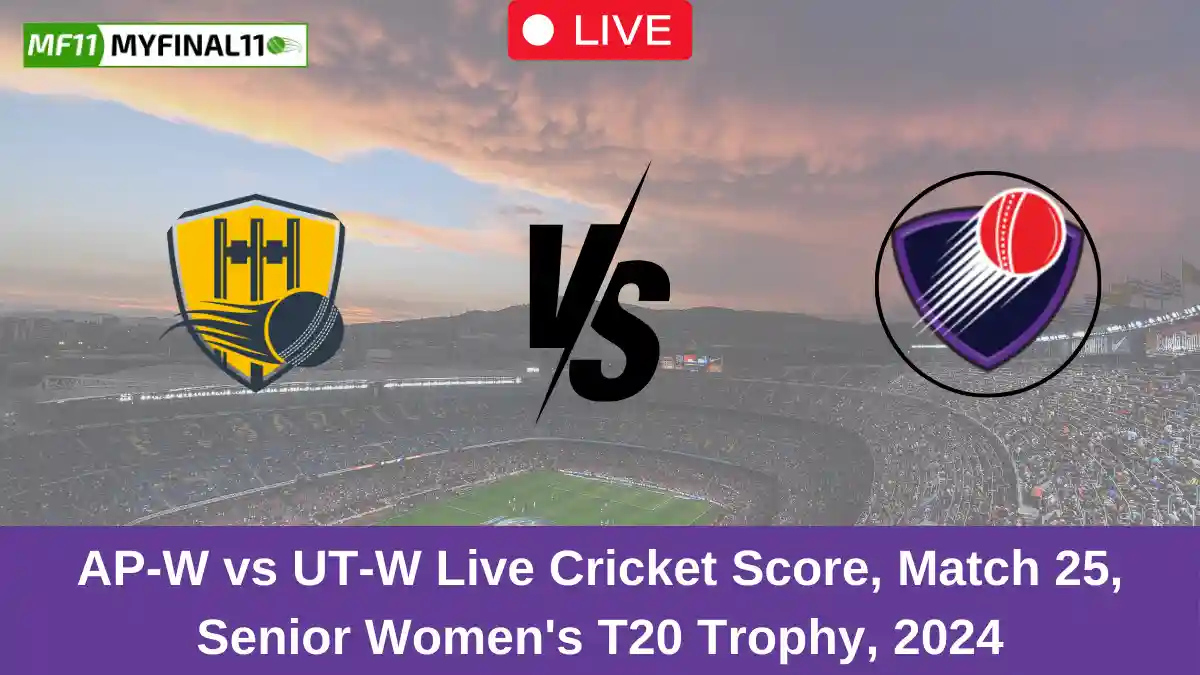 AP-W vs UT-W Live Cricket Score, Match 25, Senior Women's T20 Trophy, 2024