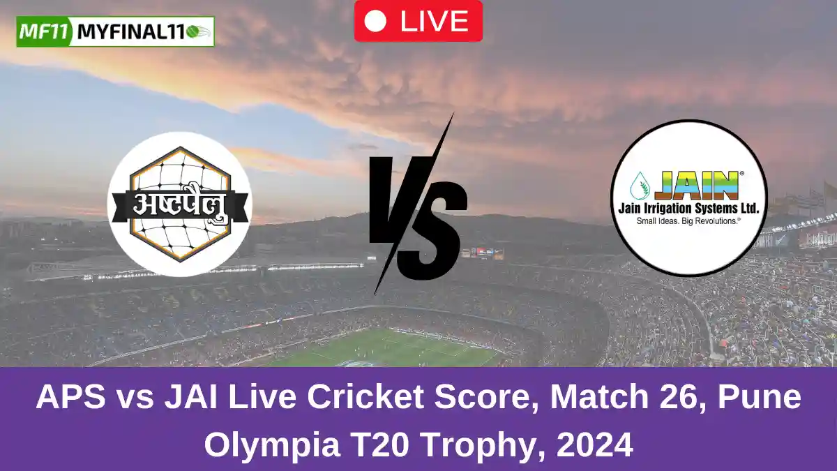 APS vs JAI Live Cricket Score, Match 26, Pune Olympia T20 Trophy, 2024 (1)