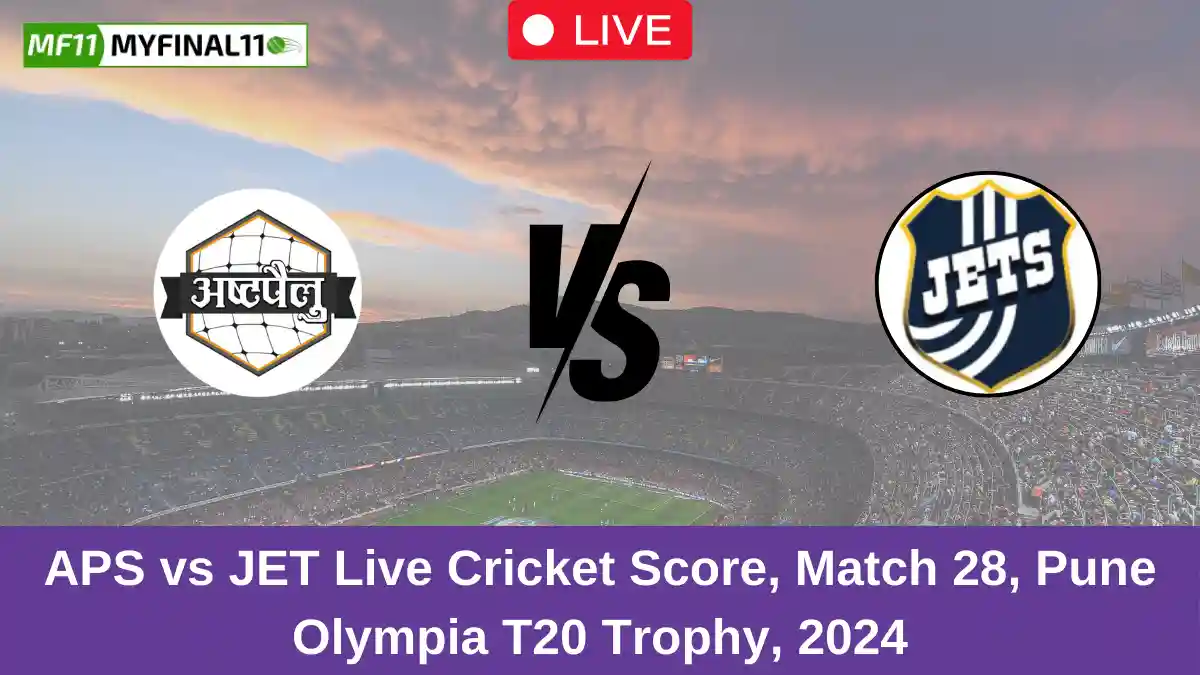 APS vs JET Live Cricket Score, Match 28, Pune Olympia T20 Trophy, 2024