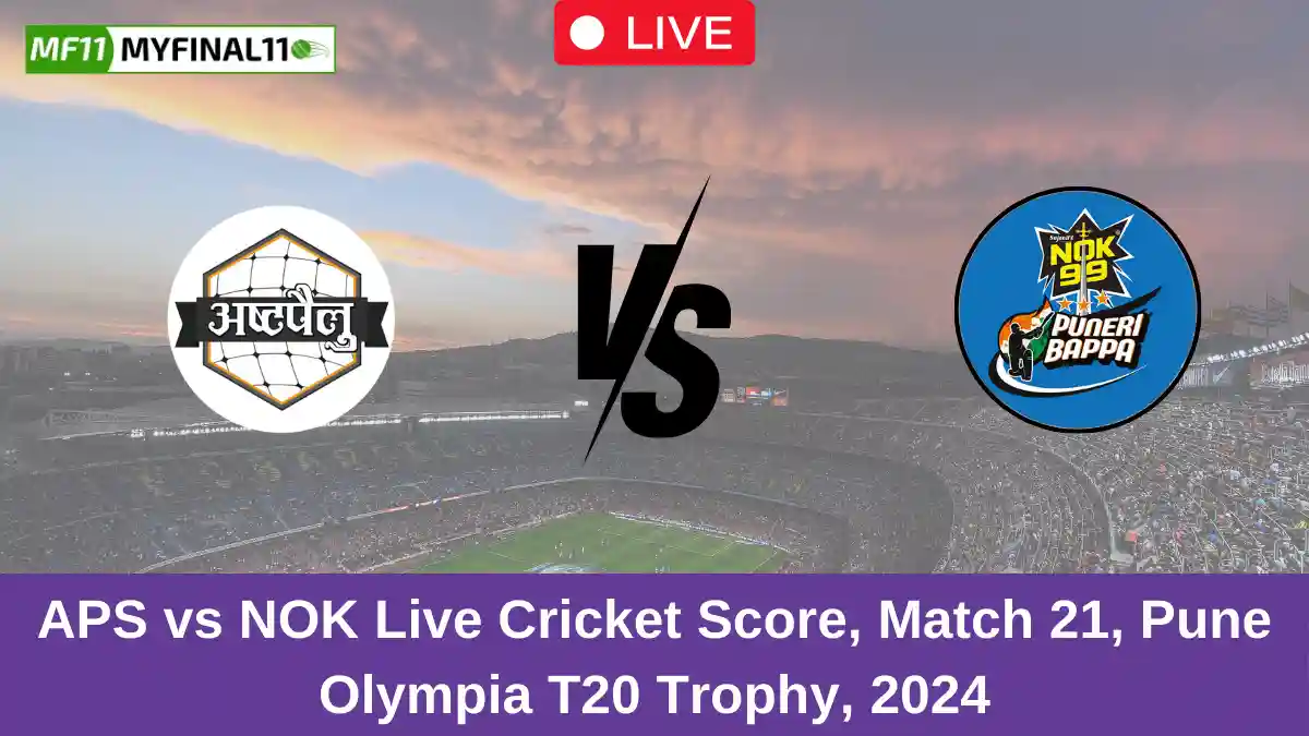 APS vs NOK Live Cricket Score, Match 21, Pune Olympia T20 Trophy, 2024 (1)