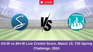 AS-W vs BH-W Live Cricket Score, Match 15, T20 Spring Challenge, 2024