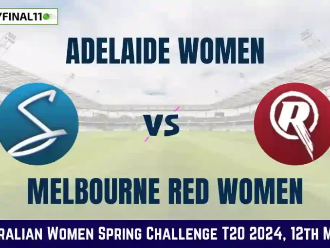 AS-W vs MR-W Dream11 Prediction Today: Match 12 Pitch Report, and Key Player | T20 Spring Challenge 2024