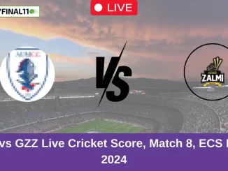 AUM vs GZZ Live Cricket Score, Match 8, ECS Malta, 2024