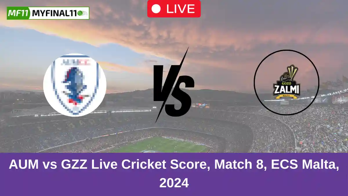 AUM vs GZZ Live Cricket Score, Match 8, ECS Malta, 2024