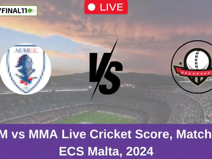 AUM vs MMA Live Cricket Score, Match 42, ECS Malta, 2024