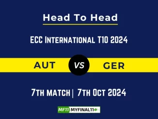 AUT vs GER Player Battle, Head to Head Team Stats, Player Record: ECC International T10- 7th Match