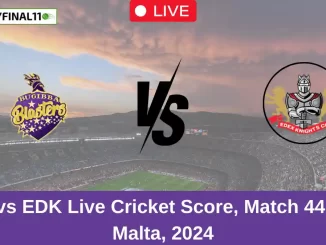 BBL vs EDK Live Cricket Score, Match 44, ECS Malta, 2024