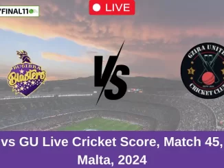 BBL vs GU Live Cricket Score, Match 45, ECS Malta, 2024