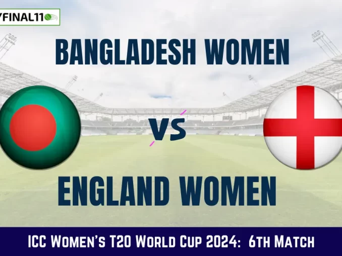 Get the best BD-W vs EN-W Dream11 Prediction fantasy team with BD-W vs EN-W Key player stats and pitch report for today's ICC Women's T20 World Cup 2024.