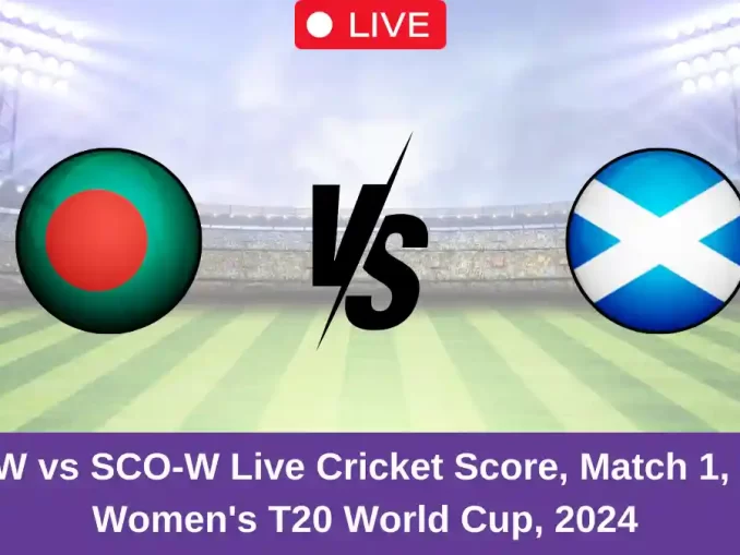 BD-W vs SCO-W Live Cricket Score, Match 1, ICC Women's T20 World Cup, 2024