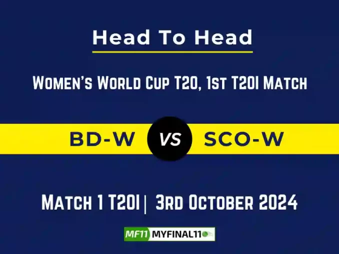 BD-W vs SCO-W Player Battle, Head to Head Team Stats, Team Record - Women's World Cup T20 2024