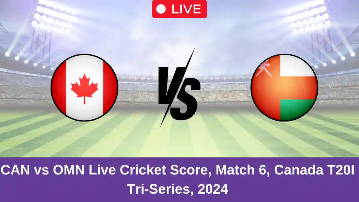 CAN vs OMN Live Cricket Score, Match 6, Canada T20I Tri-Series, 2024