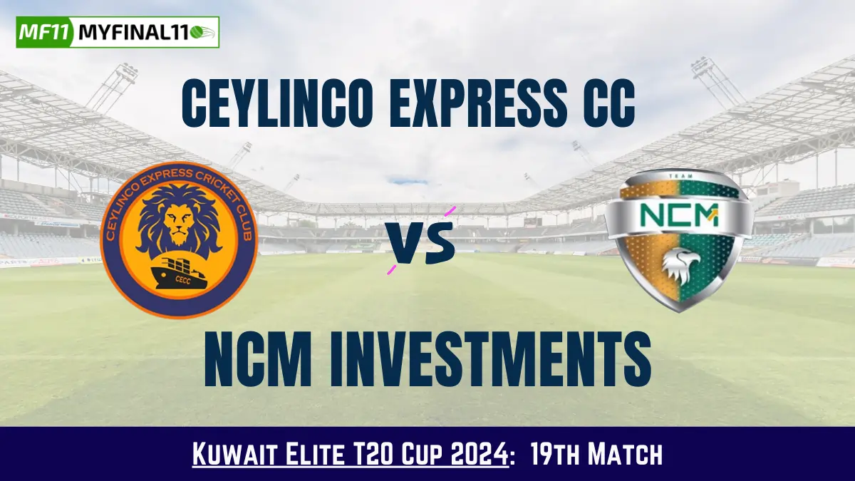 CECC vs NCMI Dream11 Prediction Today: Match 19 Pitch Report, and Key Player | Kuwait Elite T20 Cup 2024