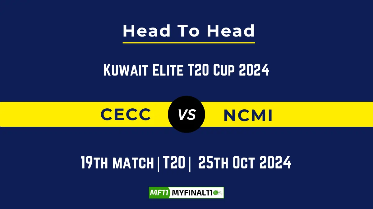 CECC vs NCMI Player Battle, Head to Head Team Stats, Player Record Kuwait Elite T20 Cup 2024