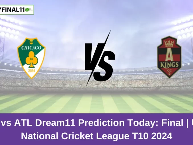 CHI vs ATL Dream11 Prediction Today: Final Pitch Report, and Key Player | USA National Cricket League T10 2024