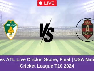 CHI vs ATL Live Cricket Score, Final USA National Cricket League T10 2024