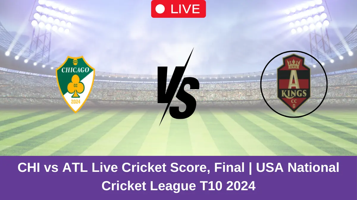 CHI vs ATL Live Cricket Score, Final USA National Cricket League T10 2024