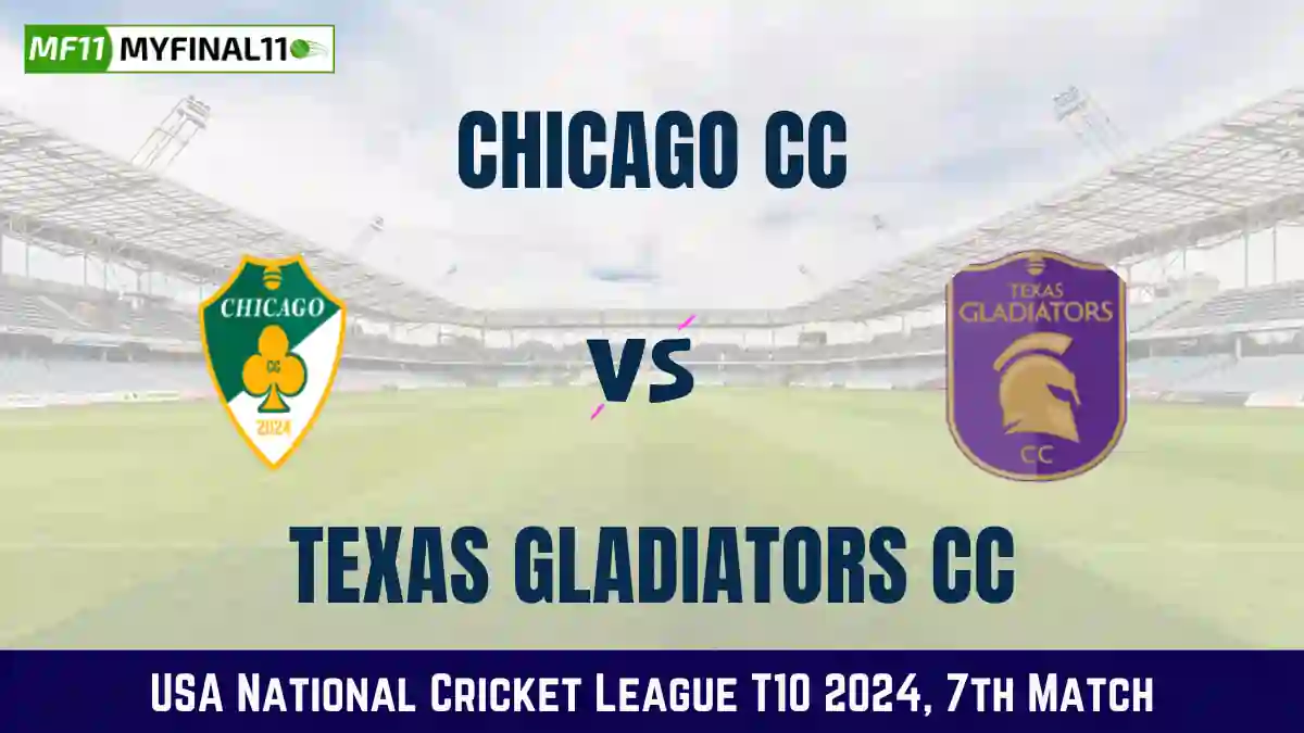 CHI vs TG Dream11 Prediction Today: Match 7 Pitch Report, and Key Player | USA National Cricket League T10 2024