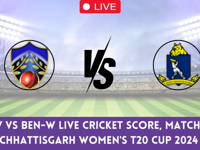 CRW vs BEN-W Live Cricket Score, Match 9 Chhattisgarh Women's T20 Cup 2024