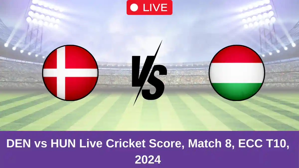 DEN vs HUN Live Cricket Score, Match 8, ECC T10, 2024