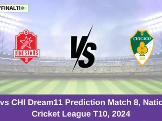 DL vs CHI Dream11 Prediction Match 8, National Cricket League T10, 2024