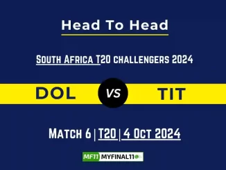 DOL vs TIT Player Battle, Head to Head Team Stats, Player Record