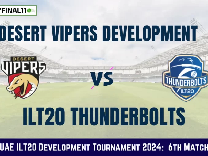 Get the best DVD vs THU Dream11 Prediction fantasy team with DVD vs THU Key player stats and pitch report for today's UAE ILT20 Development Tournament 2024.