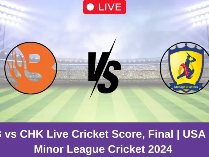 EBB vs CHK Live Score: Scorecard, Ball by Ball Commentary - Final, USA T20 Minor League Cricket 2024