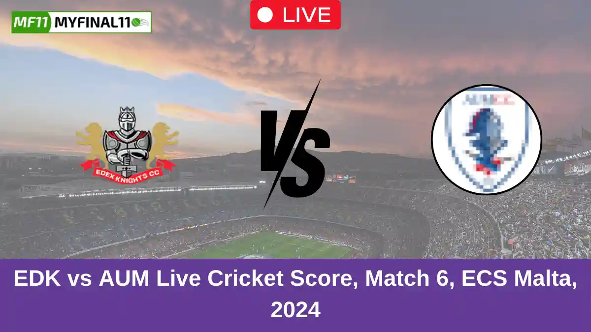 EDK vs AUM Live Cricket Score, Match 6, ECS Malta, 2024 (1)