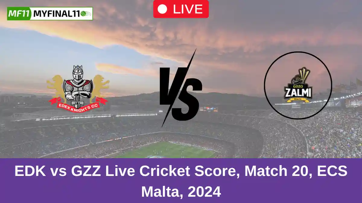 EDK vs GZZ Live Cricket Score, Match 20, ECS Malta, 2024