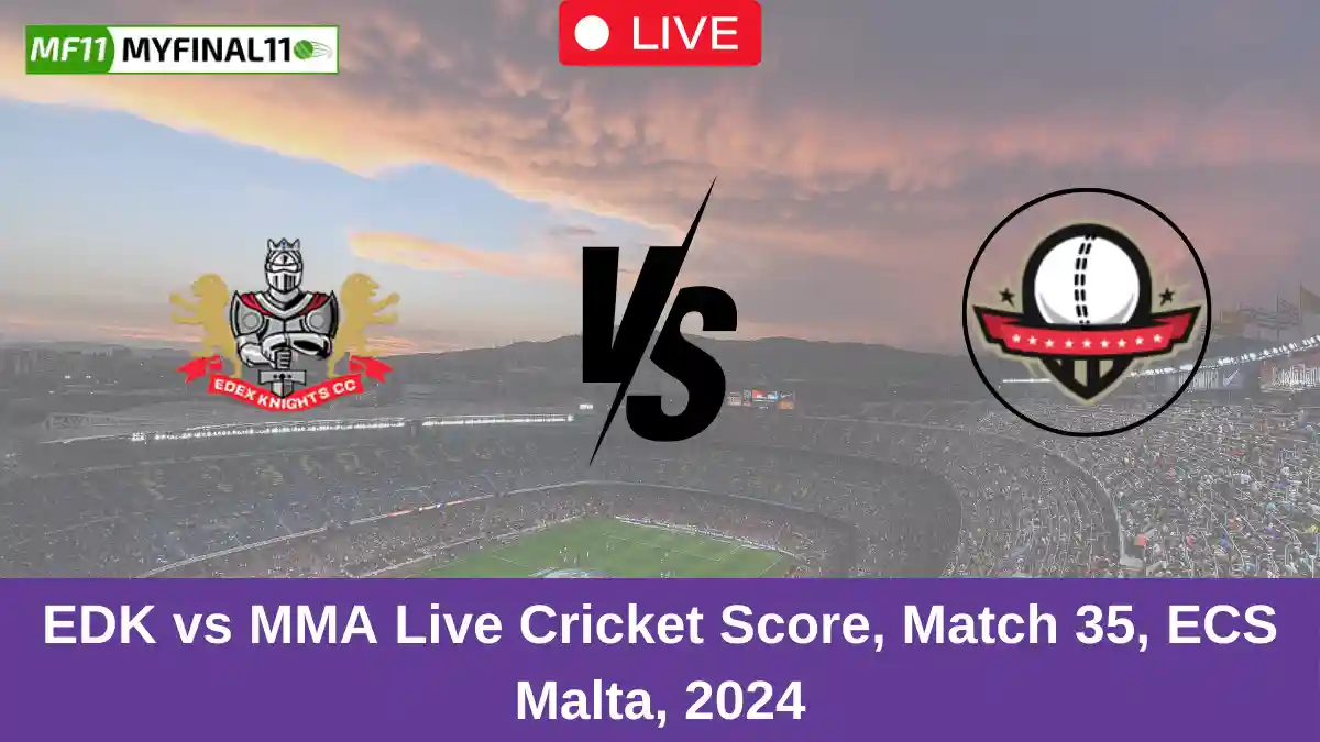 EDK vs MMA Live Cricket Score, Match 35, ECS Malta, 2024