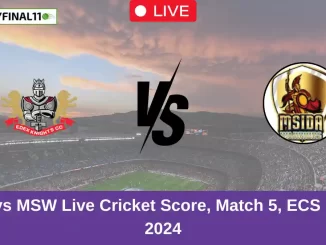 EDK vs MSW Live Cricket Score, Match 5, ECS Malta, 2024