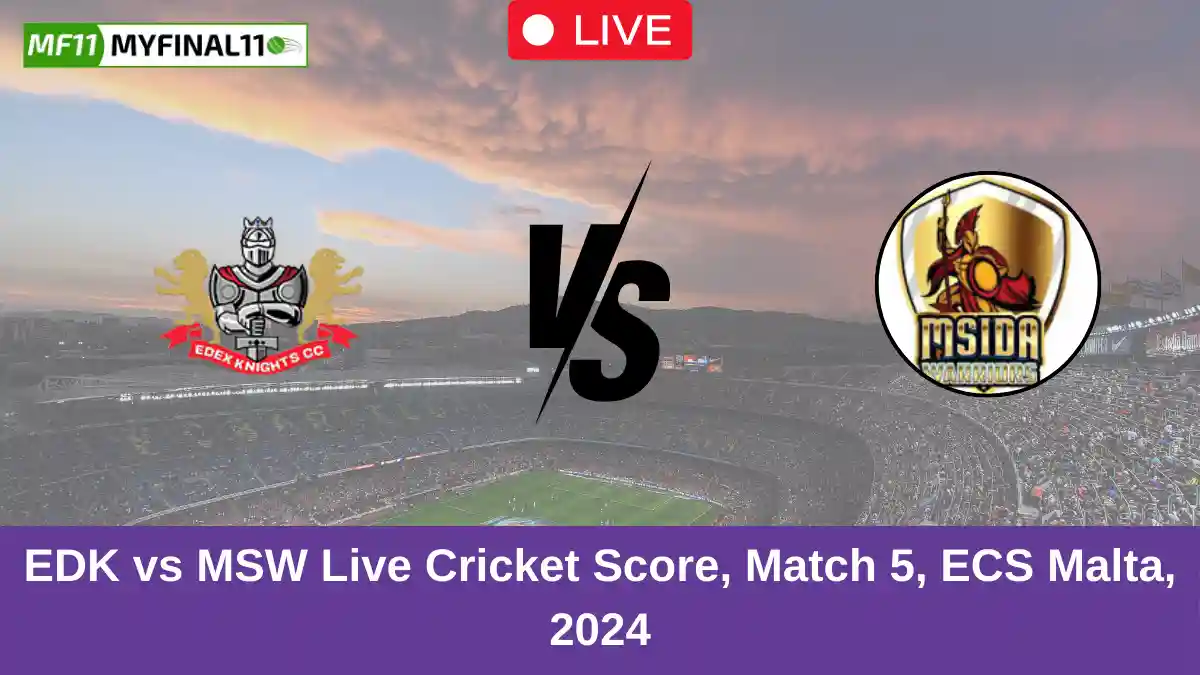 EDK vs MSW Live Cricket Score, Match 5, ECS Malta, 2024