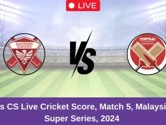 EES vs CS Live Cricket Score, Match 5, Malaysia T20 Super Series, 2024