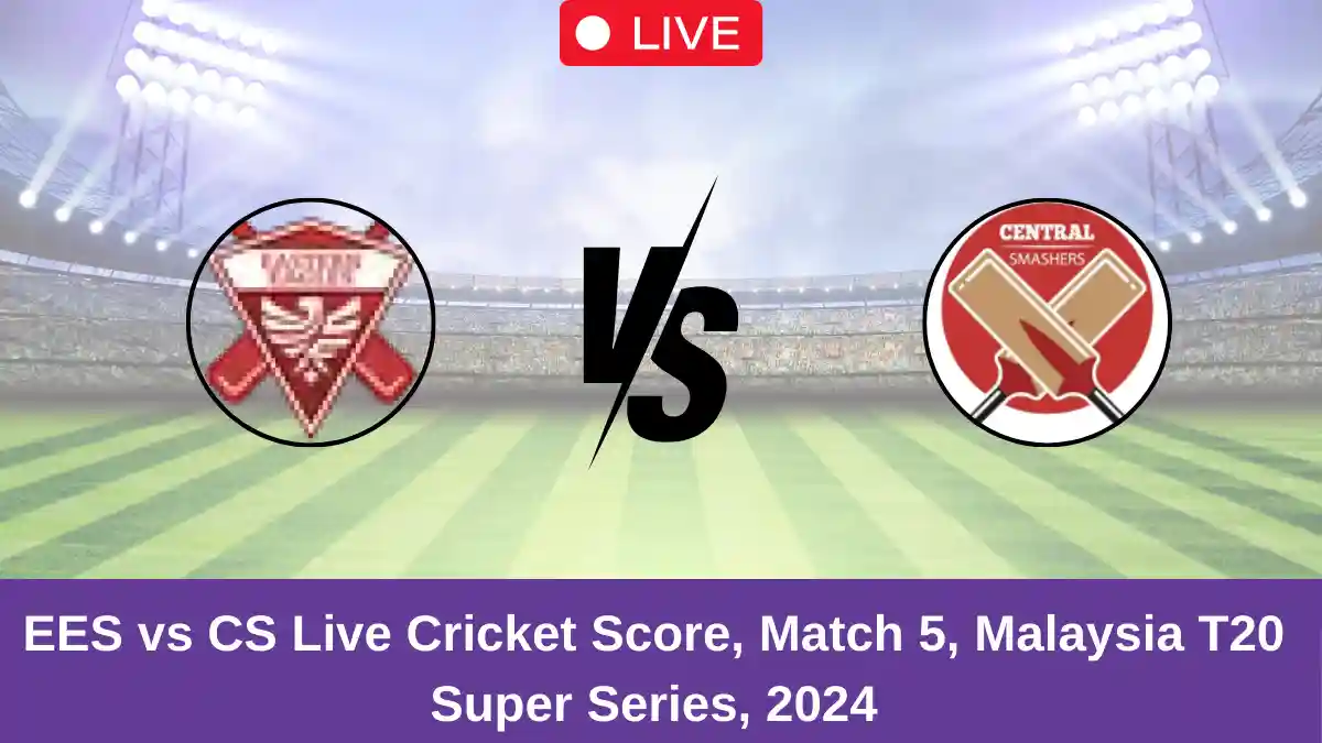 EES vs CS Live Cricket Score, Match 5, Malaysia T20 Super Series, 2024