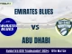 EMB vs ABD Dream11 Prediction Today: Match 10 Pitch Report, and Key Player | Emirates D20 Tournament 2024