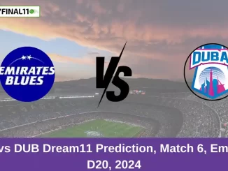 EMB vs DUB Dream11 Prediction, Match 6, Emirates D20, 2024