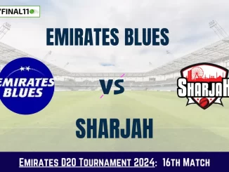 EMB vs SHA Dream11 Prediction Today: Match 16 Pitch Report, and Key Player | Emirates D20 Tournament 2024