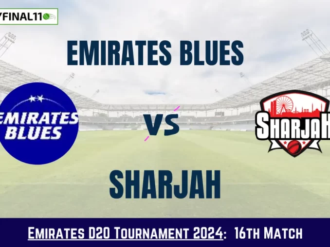 EMB vs SHA Dream11 Prediction Today: Match 16 Pitch Report, and Key Player | Emirates D20 Tournament 2024