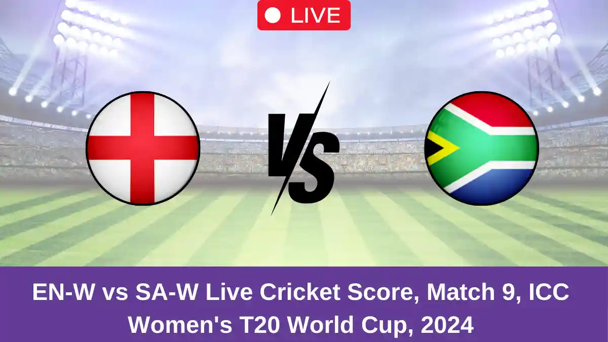 EN-W vs SA-W Live Cricket Score, Match 9, ICC Women's T20 World Cup, 2024