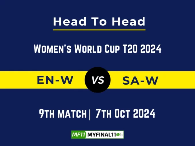 EN-W vs SA-W Player Battle, Head to Head Team Stats, Player Record: Women's World Cup T20 2024 - 9th Match