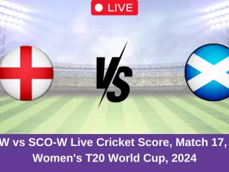 EN-W vs SCO-W Live Cricket Score, Match 17, ICC Women's T20 World Cup, 2024